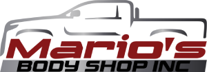 A black and red logo for the car shop.